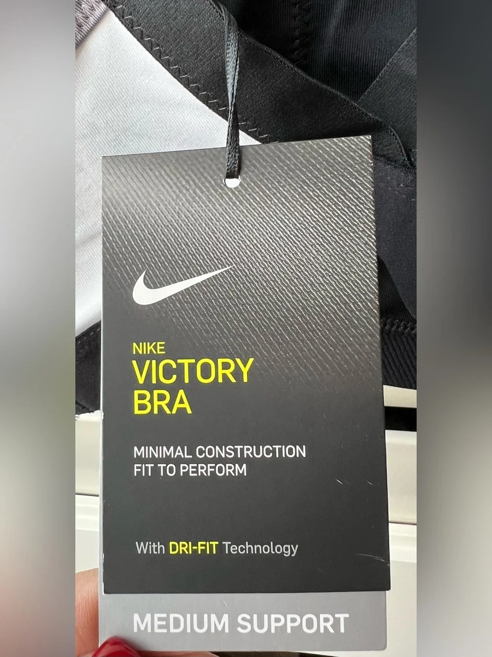 Nike New/Tags XS Black & White Women's Victory Bra Medium Support